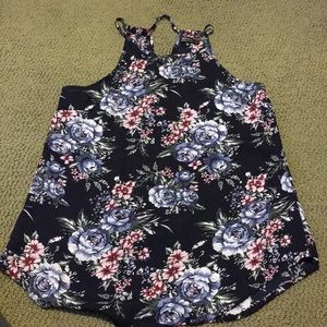 Cotton On flower-print halter top